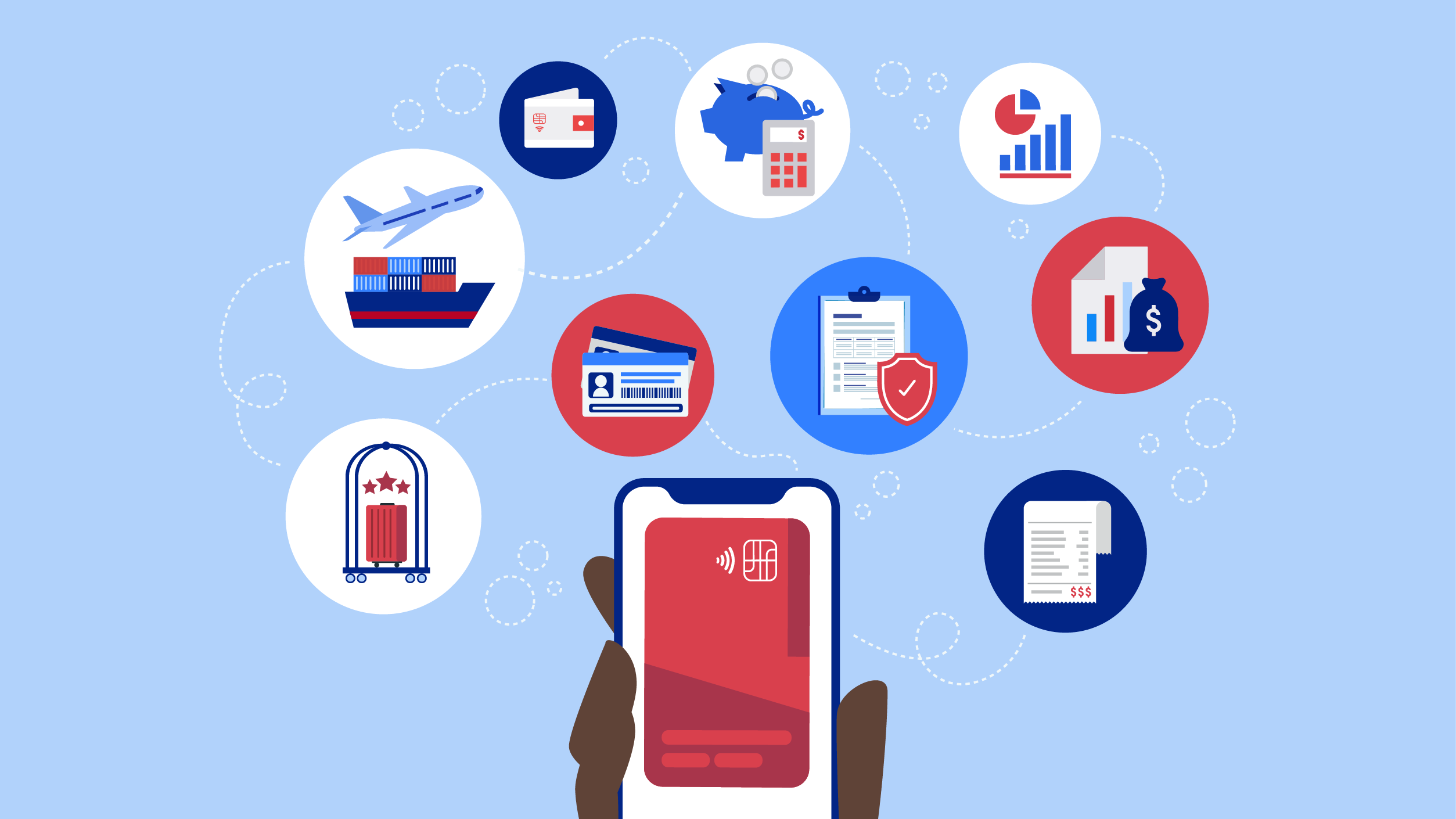Bank Informational Illustrated Blog Header